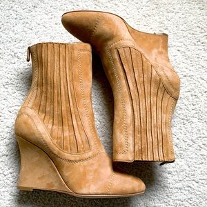 ALCHIMIA DI BALLIN suede boots wedge heel